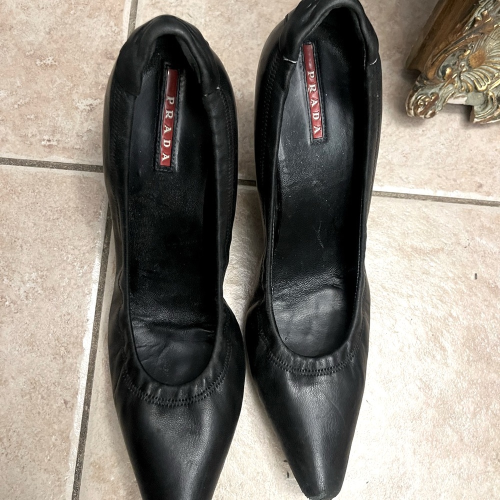 Prada Women's Black Leather Shoes
